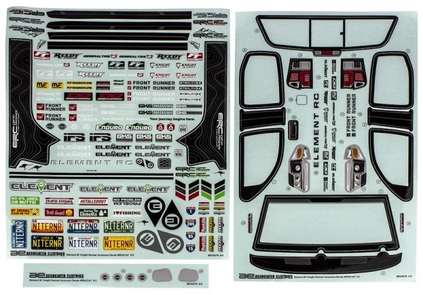 42167 Element RC Knightrunner Decal Sheet