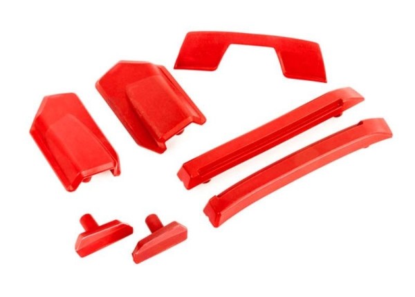 9510R Traxxas Karo-Verstärkungs rot Skid Pads