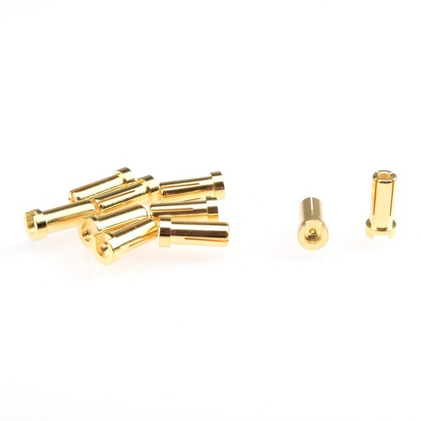 RP-0265 RUDDOG 5mm Gold Plug Male 14mm (10pcs)