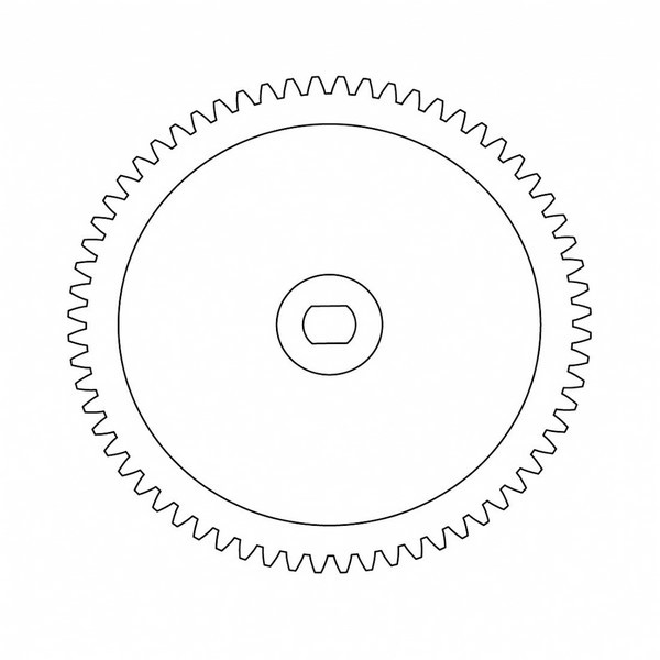 PHTC636104 Spur Gear 64T & Motor Pinion Gear 12T f