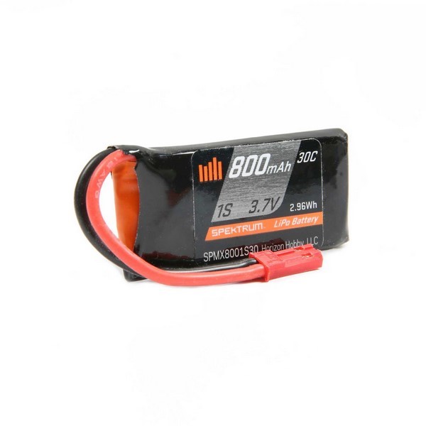 Spektrum 800mAh 1S 3.7V 30C LiPo Battery JST