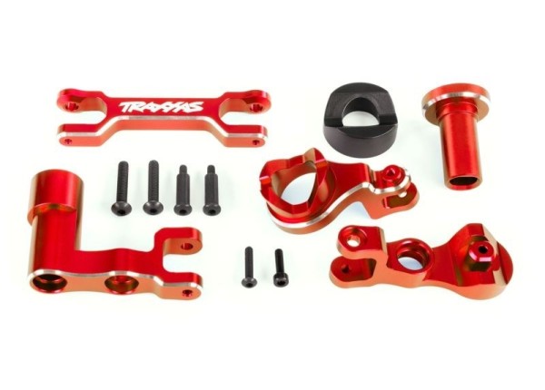 7843-RED Traxxas Servosaver-Umlenkung Alu rot