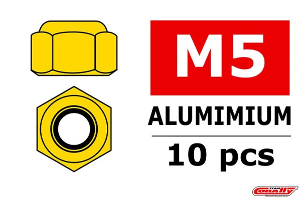 C-3106-50-0 Alu Stopmutter M5 - Gold (10)