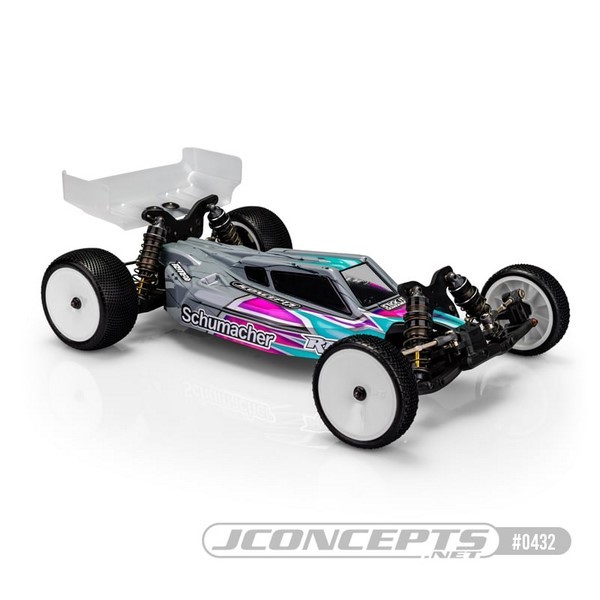 JConcepts S2 - Schumacher LD3 Karosserie Carpet Turf Dirt Heckflügel