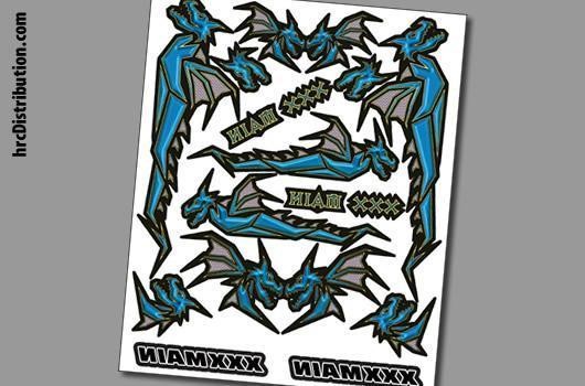 XR019 XXX Main Interner Graphik - Dragon's Wrath Karosserie Aufkleber
