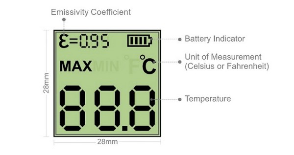 SkyRC Infrarot Thermometer ITP380 - Temparaturmesser Temp Gauge