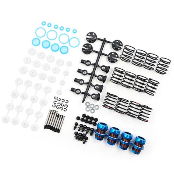 Yeah Racing QUTUS Alu Stossdämpfer 50/52mm 1/10 RC Touring M-Chassis Blau (4)