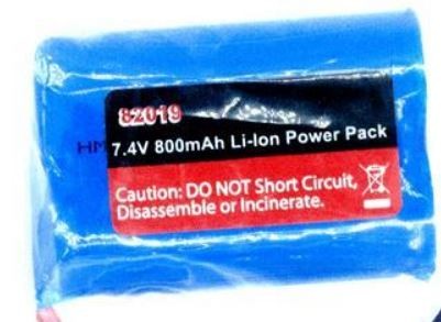 Batterie Li-Ion 7.4v 800 mAh XT60 ( 82019 )