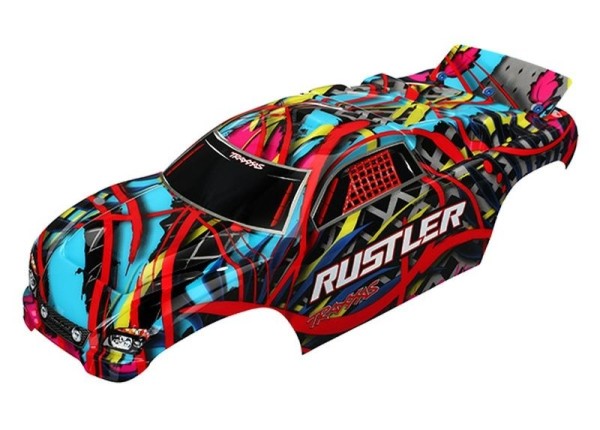 3749 Traxxas Karosserie Rustler Hawaiian lackiert