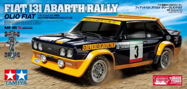 Tamiya Fiat 131 Abarth Rally Olio Fiat MF-01X (ohne ESC)