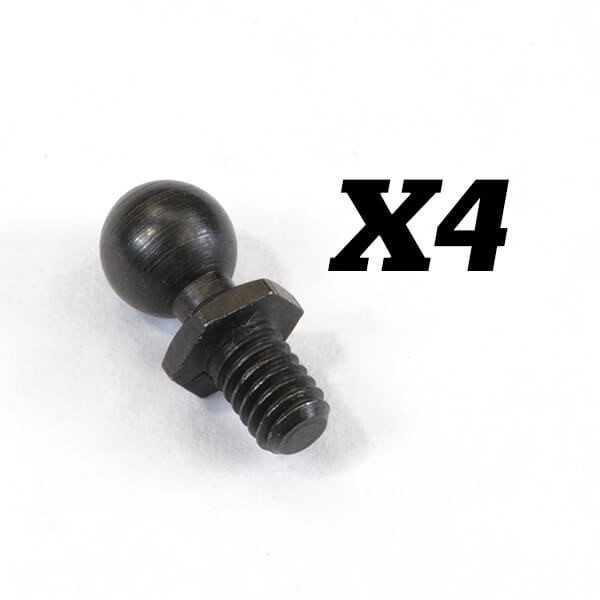 FTX BALL STUD 4MM (4PC)