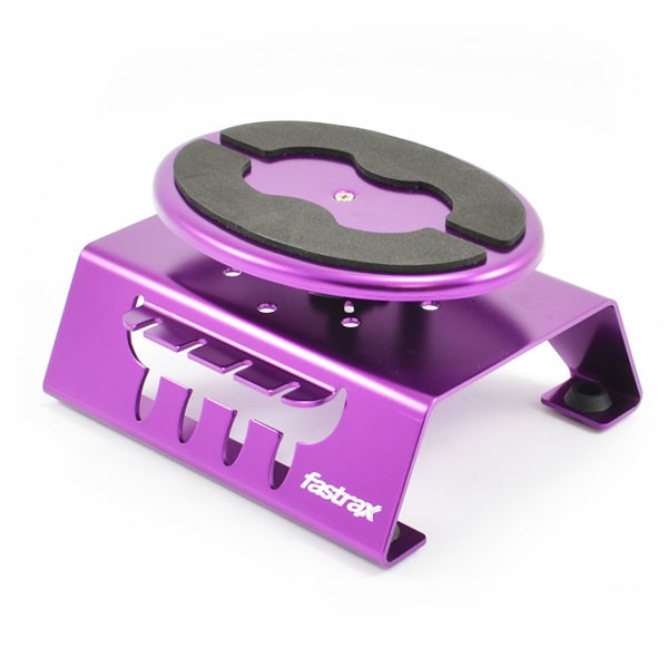 PURPLE ALUM LOCKING ROTATING CAR MAINTENANCE STAND