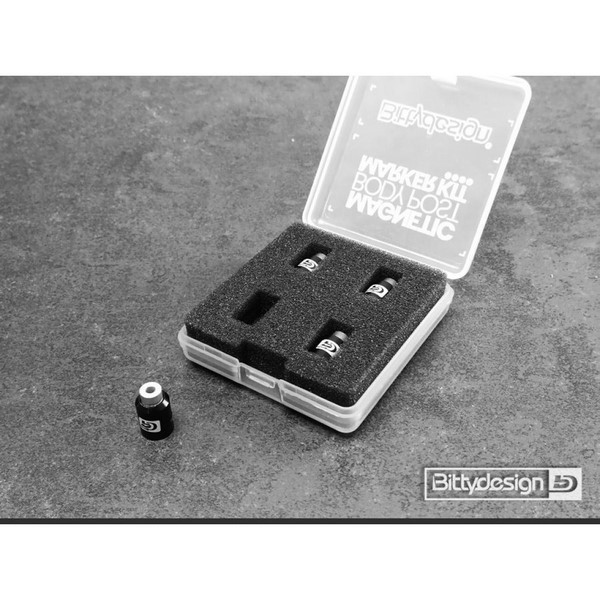 Bittydesign Karosserieloch Marker Magnetisch 1/10 Black