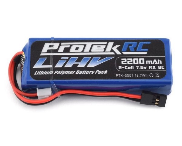 ProTek RC 7.6V/2200mAh HV LiPo Rx Pack (Mugen/AE/8ight-X)