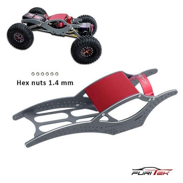 FURITEK SCYTHE V2 ALUMINIUM FRAME KIT SCX24 CRAWLERS - Grau