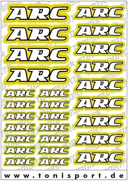 ToniSport ARC Decal Sheet - Yellow