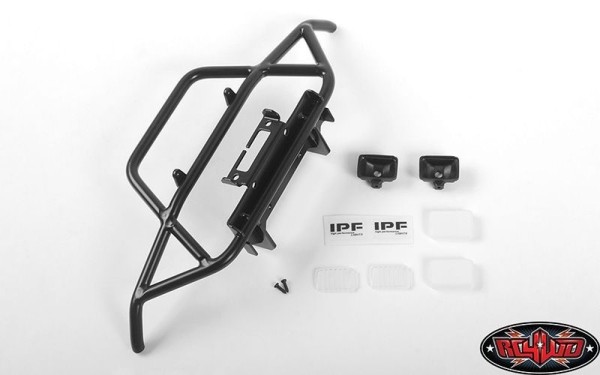 RC4WD Steel Tube Front Bumper w/IPF Lights for MS