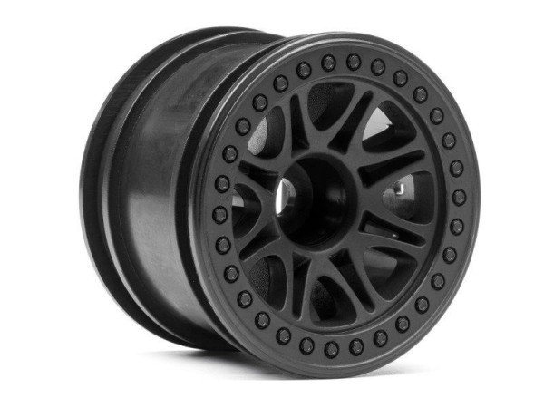 113337 SPLIT 8 TRUCK WHEEL (BLACK/2PCS)