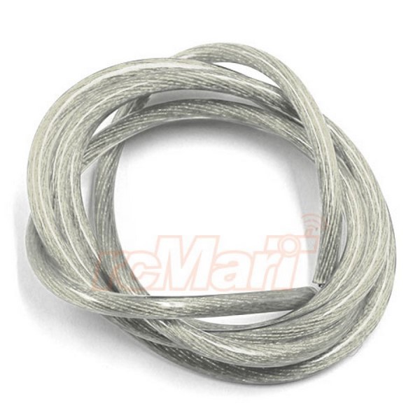 Yeah Racing 12AWG Kabel Transparent Silber 1 Meter