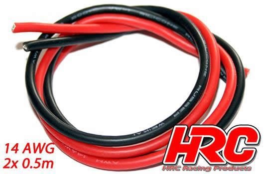 HRC9531 Kabel TSW Pro Racing 14 Gauge / 2.0mm2 Silber