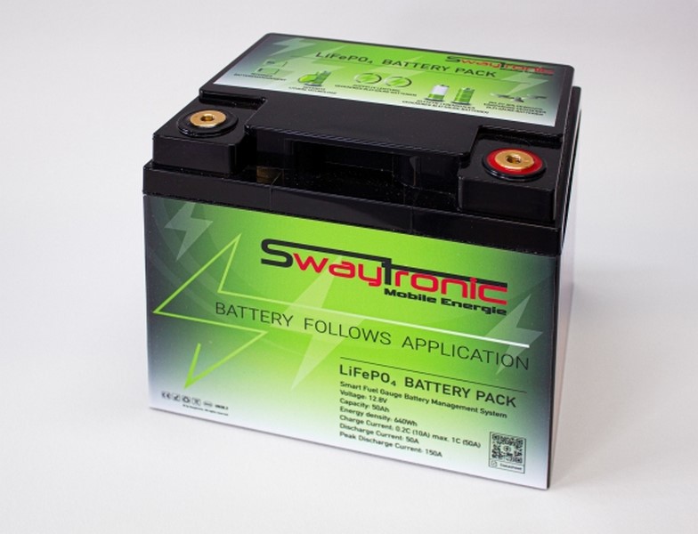 LiFePo 4 Battery Pack 12.8V 50Ah Fuel Gauge