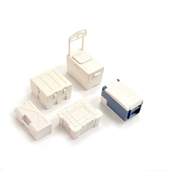 FASTRAX 1/10 Scale Behälter Boxen Kisten - Weiss (5)