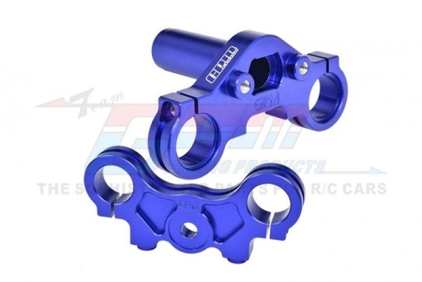 GPM Alu Triple-Clamp-Set blau 1/4 PROMOTO-MX