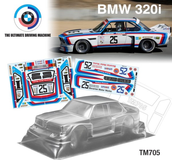 TeamC 1/10 BMW 320 1978 Karosserie M-CHASSI 210mm