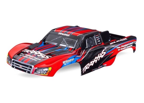 Traxxas 1/10 Karosserie Slash 2WD Rot Clipless