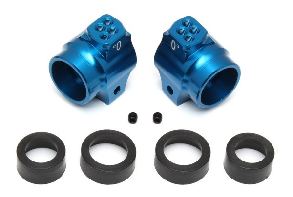 91548 Asso B5 / B5M - FT Aluminium Rear Hubs Blue