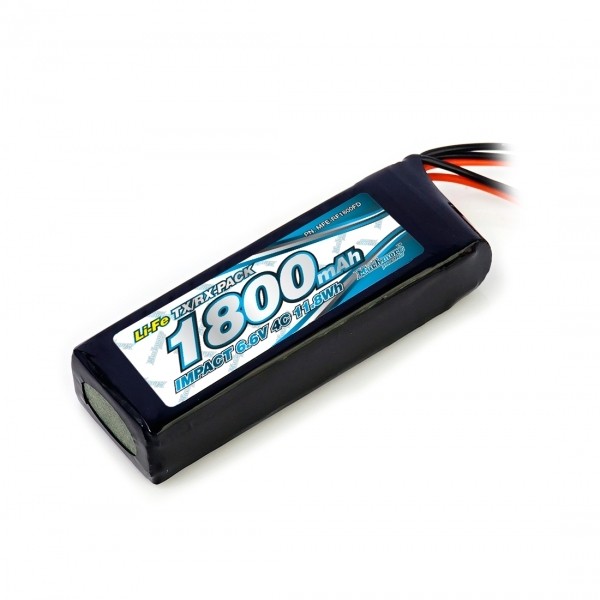 Muchmore IMPACT Li-Fe Battery 1800mAh/6.6V 4C Flat