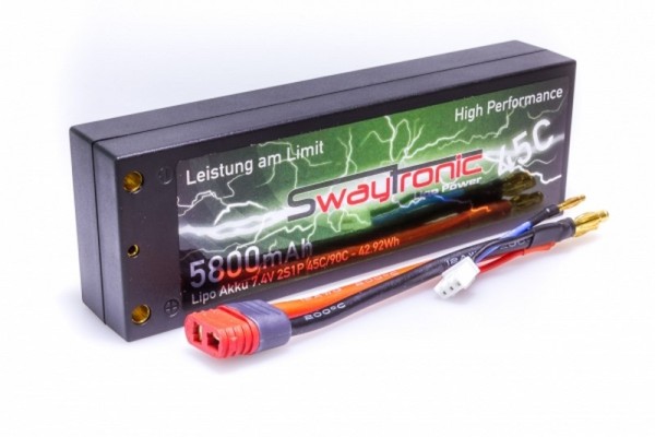 SWAYTRONIC HC LiPo 2S 7.4V 5800mAh 45C 4mm