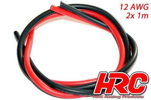 HRC9521B Kabel TSW Pro Racing 12 Gauge / 3.3mm2 Silber