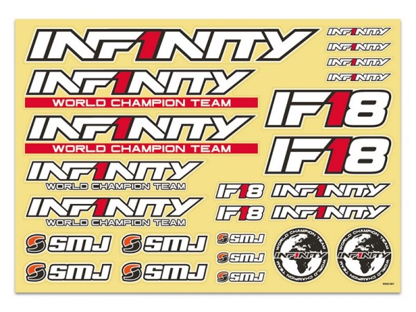 INFINITY IF18 DECAL WHITE