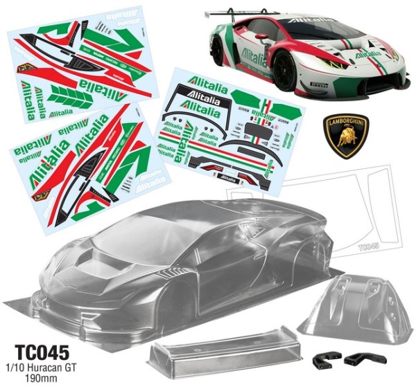 TeamC 1/10 HURACAN GT3 Karosserie 190mm