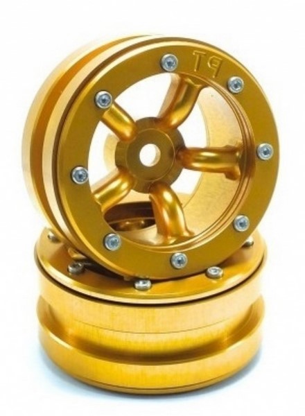 Absima Beadlock Wheels PT-Safari Gold/Gold 1.9