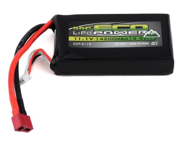 EcoPower Trail 3S 11.1V/4200mAh Shorty 50C LiPo