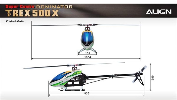 ALIGN T-REX 500X Dominator Super Combo BEASTX