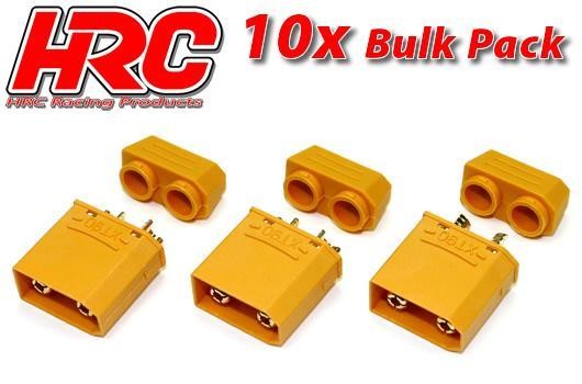 HRC9096PB Stecker Gold XT90 mit Kappe männchen (10