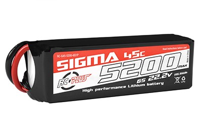RC Plus Li-Po Batterypack Sigma 45C 5200mAh 22.2V