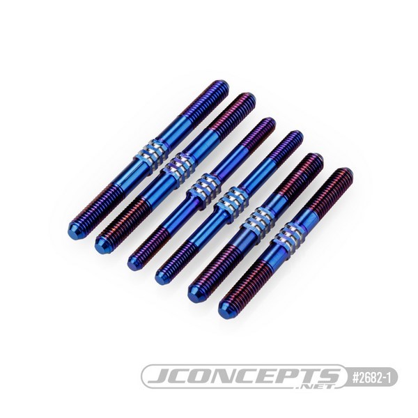JConcepts - D819 E819 Fin Titanium turnbuckle kit (6) Blau