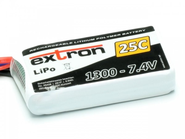 X6408 Extron LiPo Akku Extron X2 1300 - 7,4V (25C