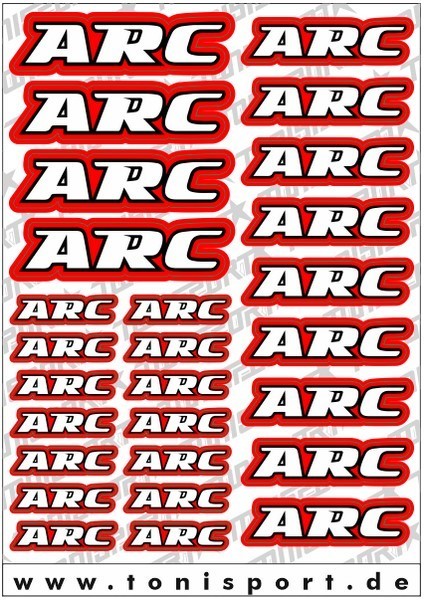 ToniSport ARC Decal Sheet - Red