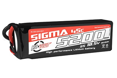 RC Plus Li-Po Batterypack Sigma 45C 5200mAh 18.5V