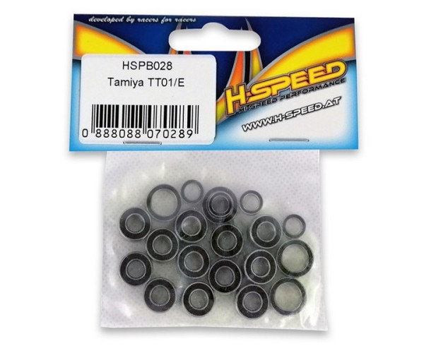 HSPEED Kugellager Set TAMIYA TT01/E Rostfrei Gummi Dichtung (20)