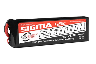 RC Plus Li-Po Batterypack Sigma 45C 2600mAh 11.1V