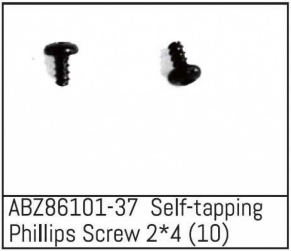 ABZ86101-37 Self-tapping Phillips Screw 2*4 (10)