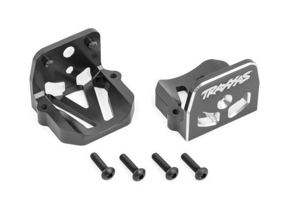 7760-GRAY Traxxas Motorhalter v/h Alu grau