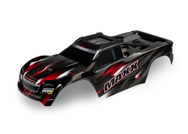 8918R Traxxas Karo Wide-Maxx rot lackiert + Decal 352mm Radstand