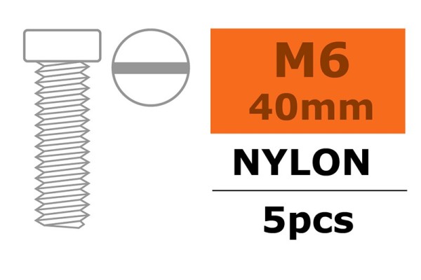 GF0310-015 Linsenschraube M6X40 Nylon (5)